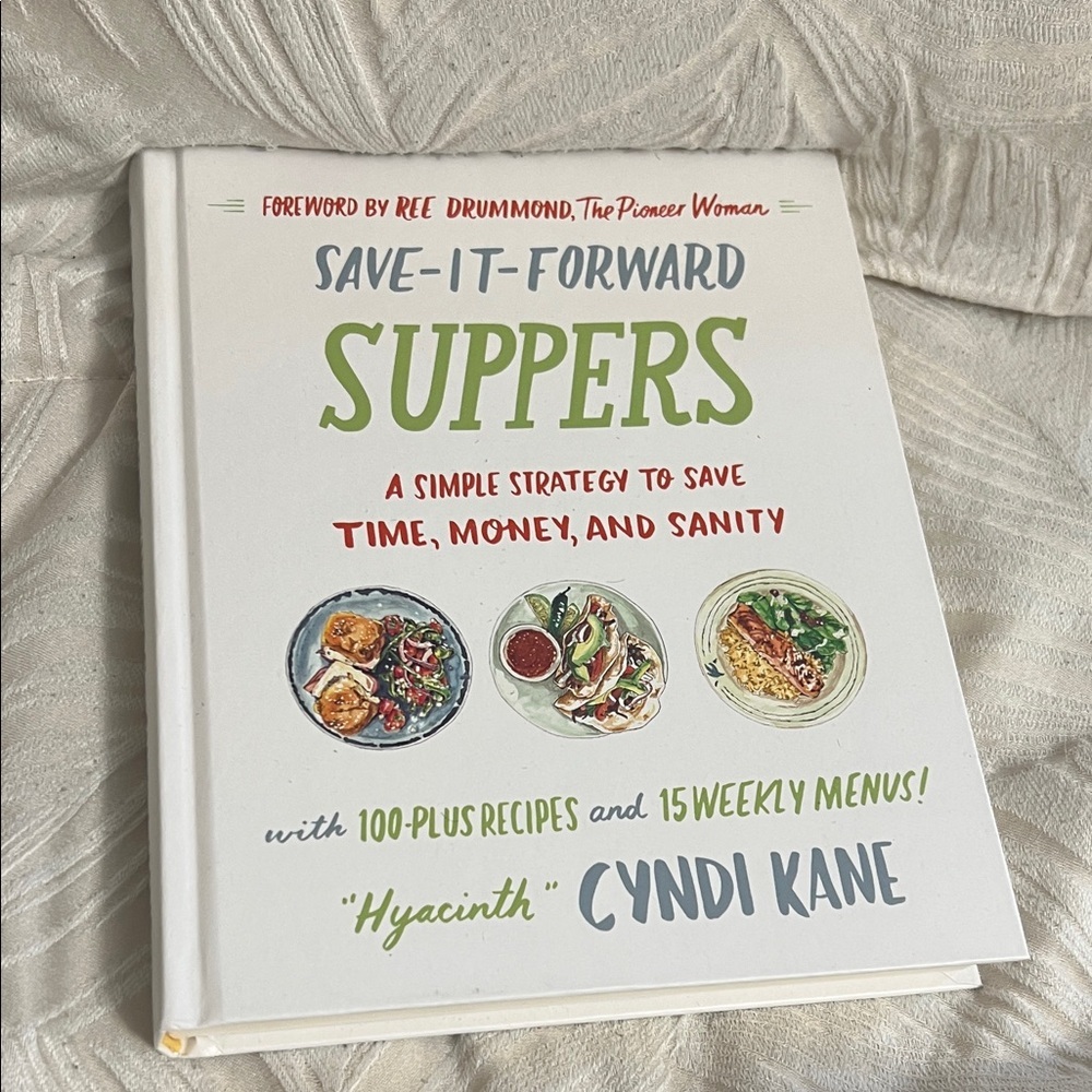 Save-It-Forward Suppers Cookbook by Cyndi Kane - White Cover